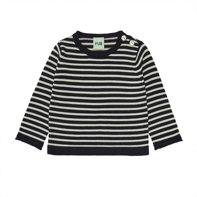 Baby Classic Sweater - Dark Navy/Ecru - Sweater