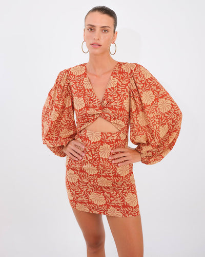 Diana Cut-Out Dress - Siena Flower