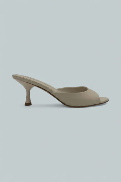 Spy-Kid Kitten Heel Sandals - Bone