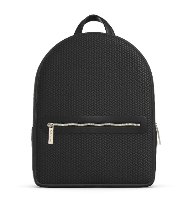 Moto Large Backpack - Woven Black/Black