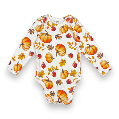 Long Sleeve Bodysuit - Pumpkin Apple