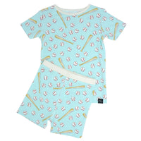 Summer PJ - Little Slugger Aqua