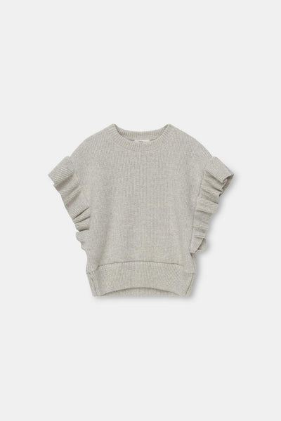Organic rib vest - Light grey - Shirt