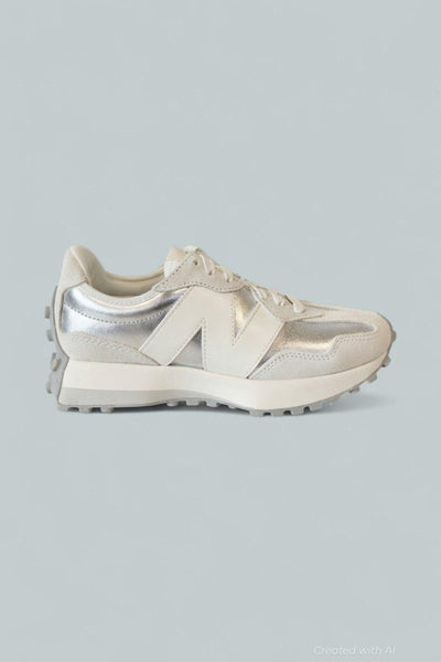 Women’s 327 Silver Metallic Sneakers - Silver - 7.5 - Sneaker