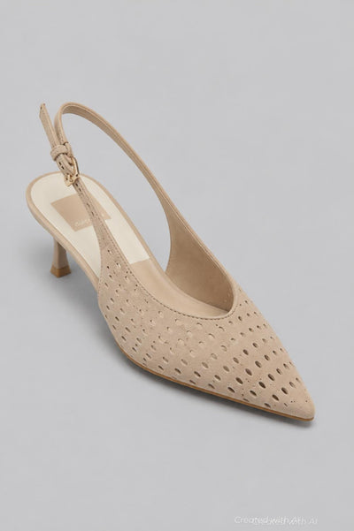 Women’s Alenna Suede Slingback Pumps - Camel Suede - Slingback