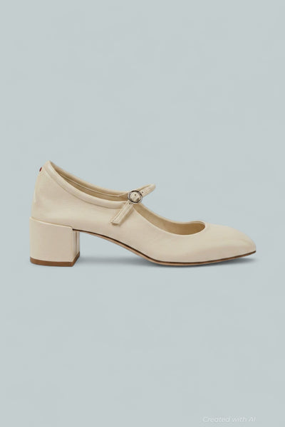 Women’s Aline Square Toe Mary Jane Pumps - Creamy - Mary Jane