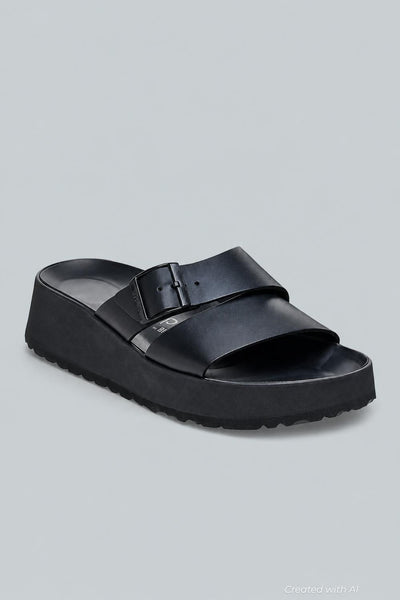 Women’s Almina Wedge Sandals - Black - Sandal