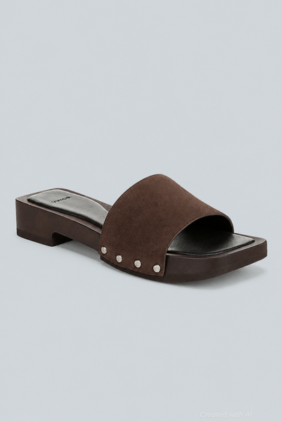 Women’s Barbara Studded Sandals - Dark Mocha - Sandal