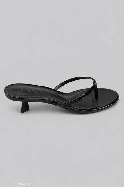 Women’s Carolyn Thong Sandals - Black Patent - Sandal