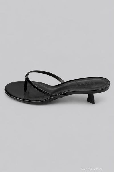 Women’s Carolyn Thong Sandals - Black Patent - Sandal