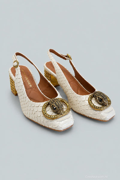 Women’s Chelsea Slingback Pumps - Natural - 8 - Slingback