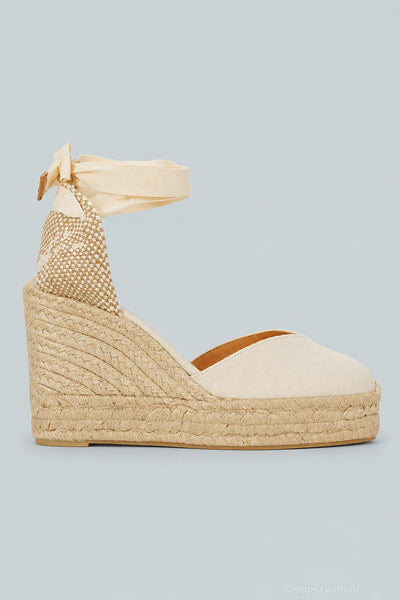 Women’s Chiara Espadrille Wedge Sandals - Ivory - 7.5 US / 38 EU - Espadrille