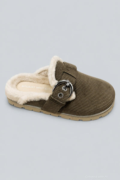Women’s Chrystie Shearling Clogs - Smokey Taupe - 8 - Clog