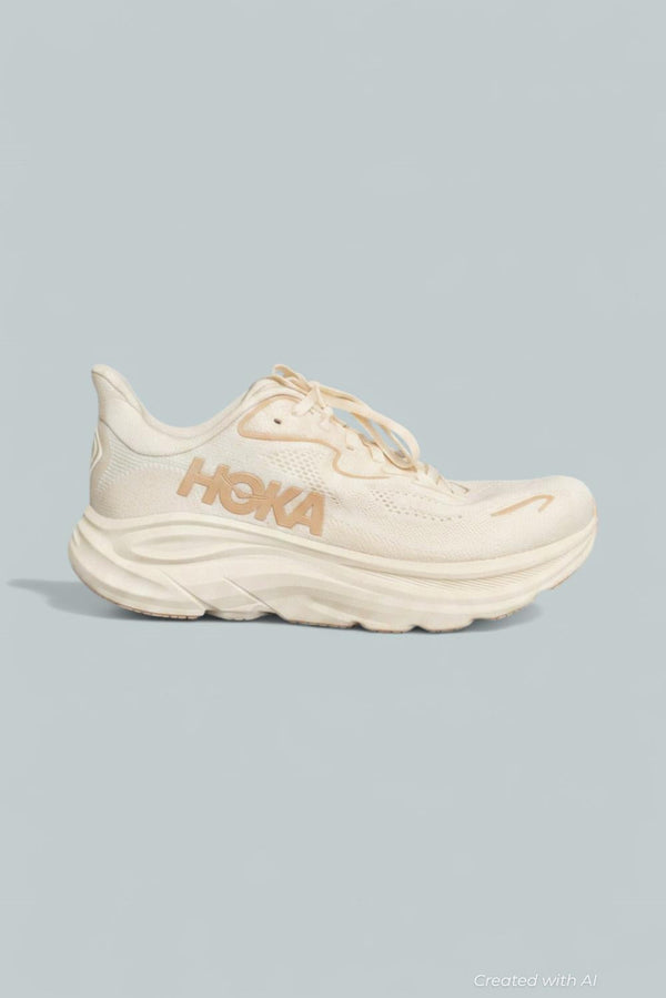 Women’s Clifton 10 Running Shoes - Vanilla/Birch - 9.5 - Sneaker