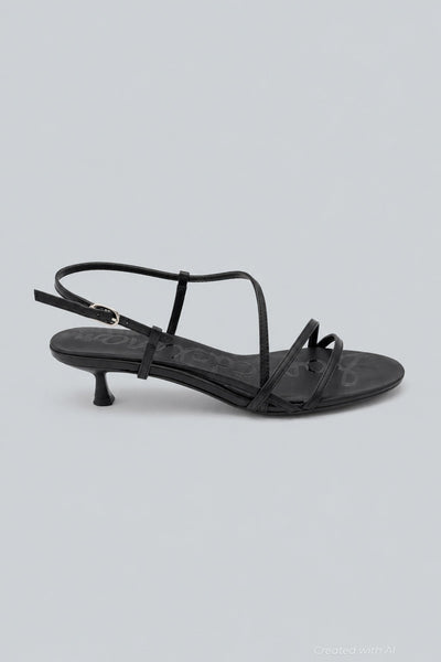 Women’s Cora Kitten Heel Sandals - Black - Sandals
