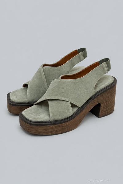 Women’s Cora Platform Clog Sandals - Botanical Suede - Clog