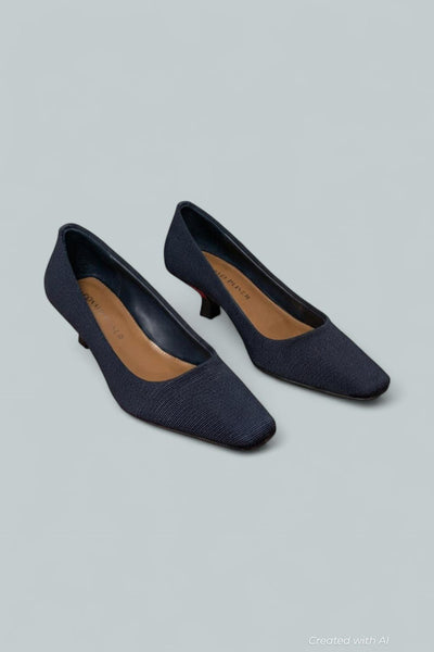 Women’s Cristine Mid Heel Pumps - Navy - Heels
