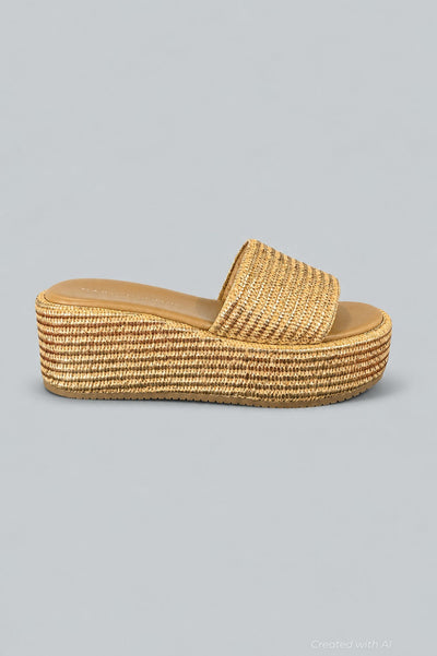 Women’s Daylin Platform Sandals - Gold - 7 - Sandal