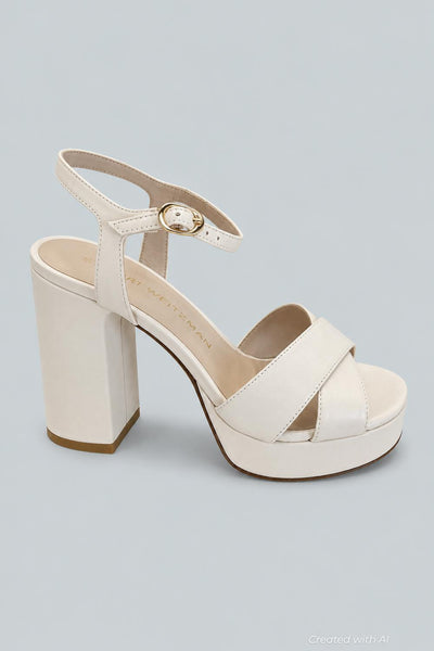 Women’s Dayna Crisscross Platform Sandals - Seashell - Sandal