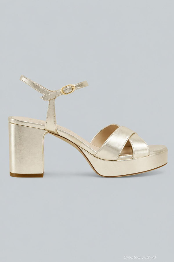 Women’s Dayna Platform 80 Sandals - Light Gold - Sandal