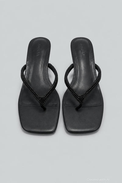 Women’s Ebony Thong Sandals Exclusive - Black - Sandal