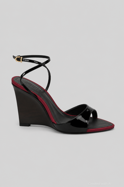 Women’s Elodie Wedge Sandals - Black - 9 - Sandal