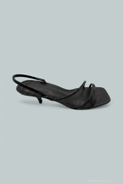 Women’s Flona Strappy Sandals Exclusive - Black Leather - 9.5 - Sandals