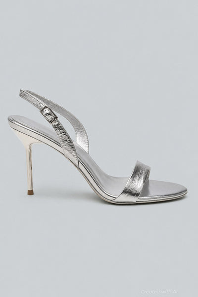 Women’s Go Getter Slingback Sandals - Silver Metallic - 7.5 - Slingback