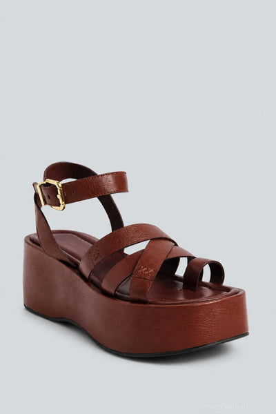 Women’s Hazel Platform Sandals - Coconut Shell - 8 - Flip Flops