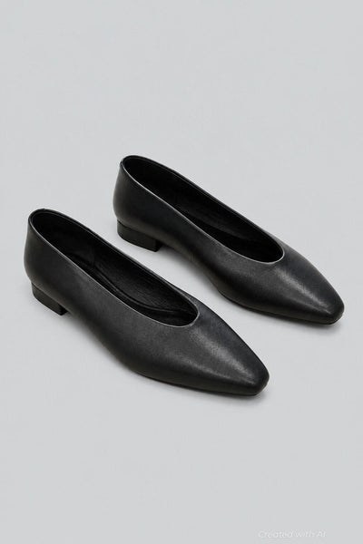 Women’s Hinted Flats - Black - 8 - Loafers
