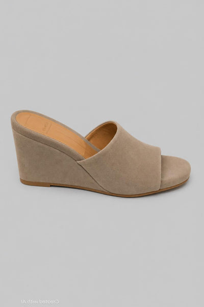 Women’s Holta Wedge Sandals - Olive Suede - 7.5 - Sandal