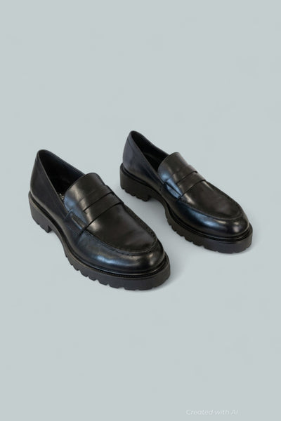 Women’s Kenova Moc Toe Penny Loafers - Black - 8 US / 38 EU - Loafers