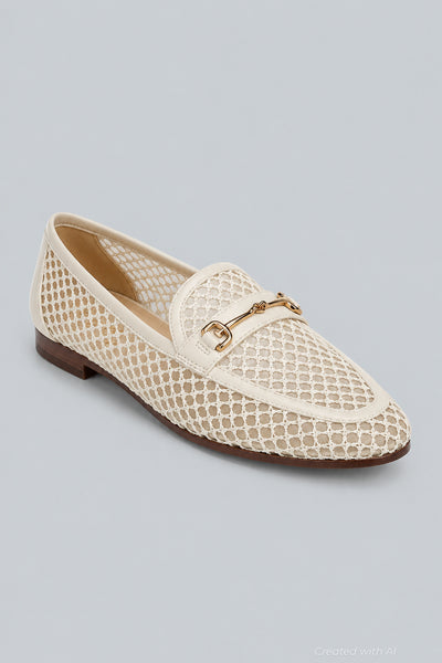 Women’s Loraine Mesh Bit Loafers - Modern Ivory - 9 - Loafers
