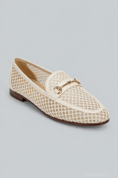 Women’s Loraine Mesh Bit Loafers - Modern Ivory - 9 - Loafers
