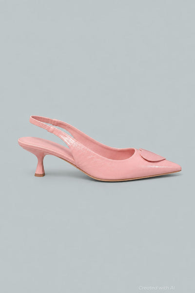 Women’s Lover Slingback Kitten Heels - Barre Pink - Slingback