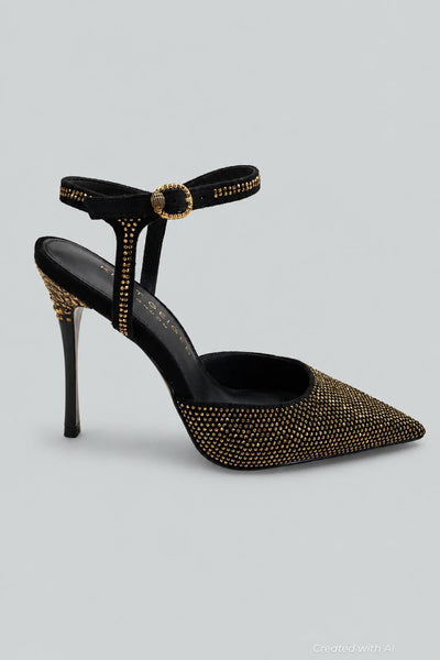 Women’s Mayfair Pointed Pumps - Charcoal - 6.5 - Heels