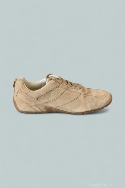 Women’s Mojave Trainer Sneakers - Sand Trail Beige Suede - 9 - Sneaker