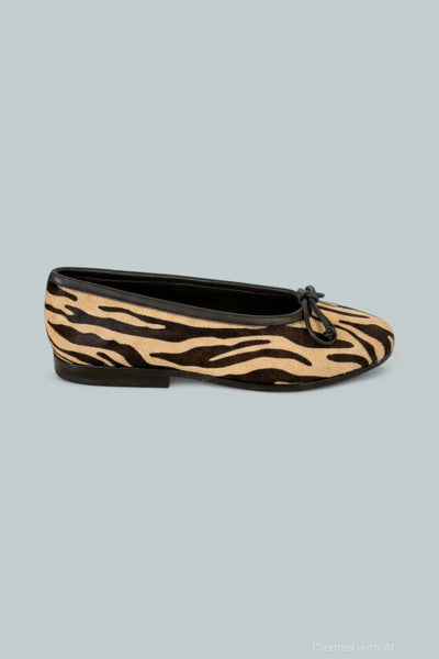 Women’s Noelle Ballet Flats - Zebra - Flats
