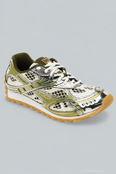 Women’s Orbit Low Top Sneakers - Dark Brown/Silver - 8 US / 38 EU - Sneaker