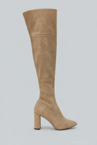 Women’s Parisah Over The Knee Boots - Ice Suede - 9 - Boots