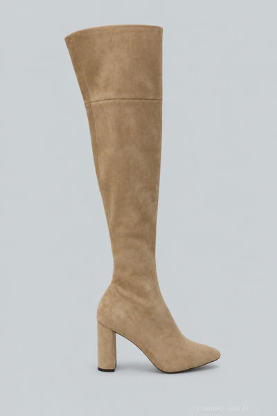 Women’s Parisah Over The Knee Boots - Ice Suede - 9 - Boots