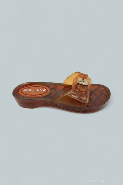 Women’s Pescura Heel + Scholl Slides - Clear Brow - 8 - Sandals