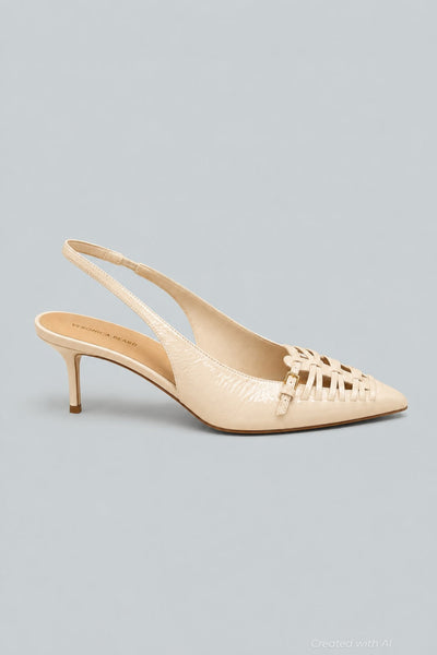 Women’s Rashida Slingback Pumps - Ecru - 12 - Pumps