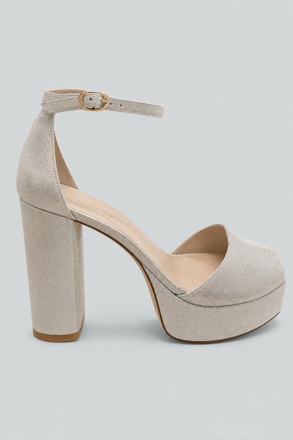 Women’s Sabrina Ankle Strap Platform Sandals - Linen - Sandals