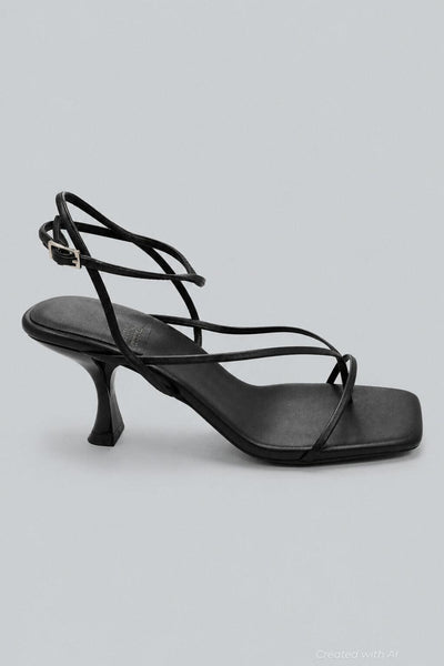 Women’s Strappy Sandals - Black - Sandal