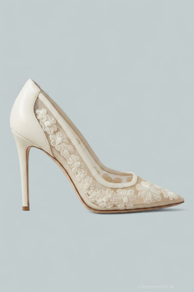 Women’s Stuart Power 100 Pumps - Cream - Stiletto