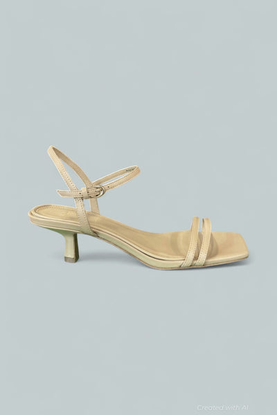 Women’s Tilda Leather Heeled Sandal - Warm Almond - 7.5 - Sandal