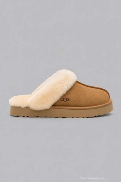 Women’s UGG Disquette Casual Slippers - Chestnut - 8 - Slip-On