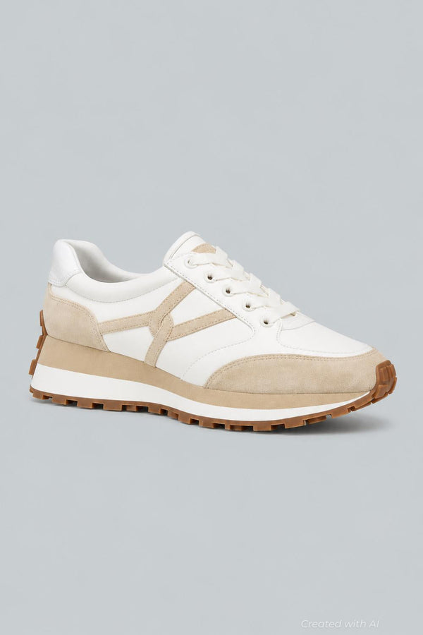 Women’s Valentina Low Top Sneakers - Coconut/Ecru - Sneaker