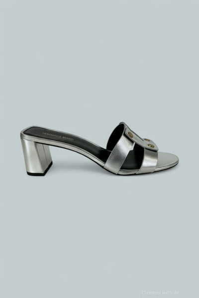 Women’s Via 55 Slide Sandals - Silver - 9 - Sandals